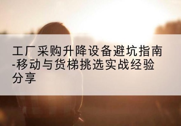 长武移动式升降机怎么选-工厂采购升降设备避坑指南-移动与货梯挑选实战经验分享
